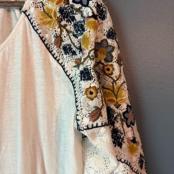 Sundance chessie crochet sleeve top - Picture 4 of 7